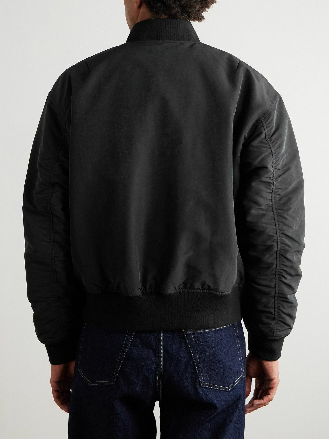 NN07 - Atlas 8264 Shell Bomber Jacket - Black