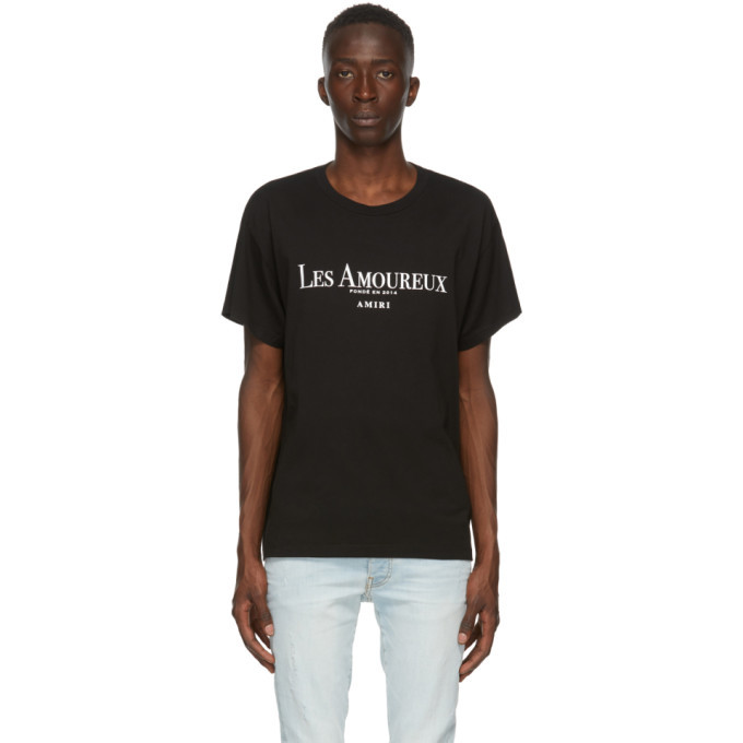 Photo: Amiri Black Les Amoureux Core T-Shirt