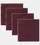 Once Milano Set of 4 linen napkins