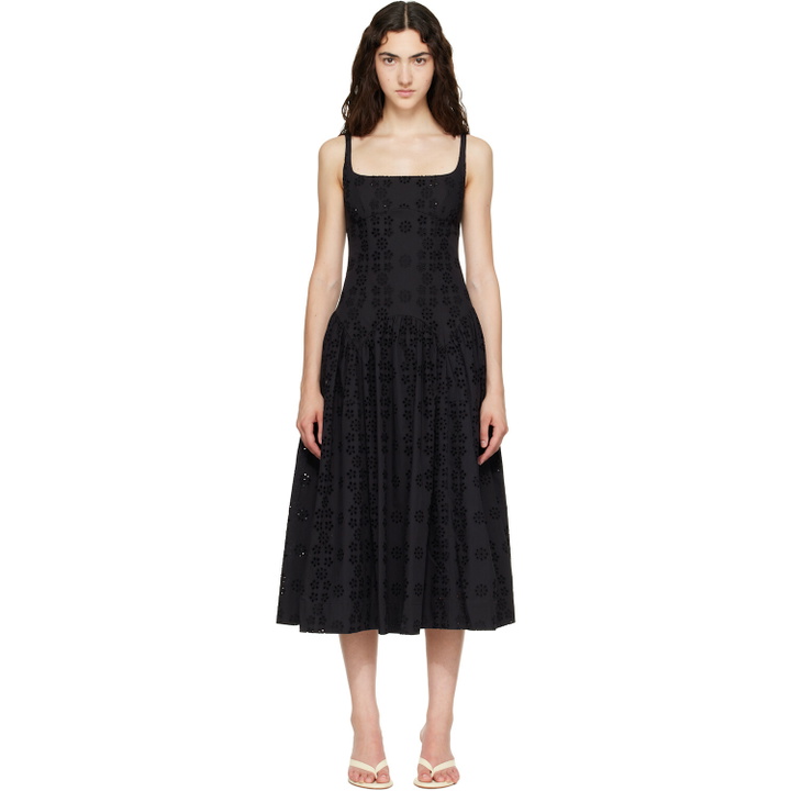 Photo: Sandy Liang Black Cricket Midi Dress