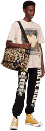 WACKO MARIA Beige Leopard Messenger Bag