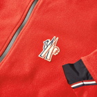 Moncler Grenoble Men's Tricolour Zip Fleece in Red