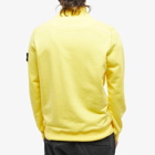 Stone Island Men's Garment Dyed Half Zip Sweat in Yellow