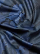 Bogner - Verti Striped Camouflage-Print Tech-Jersey Half-Zip Base Layer - Blue