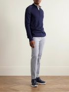 Kjus Golf - Kulm Merino Wool-Blend Half-Zip Golf Sweater - Blue