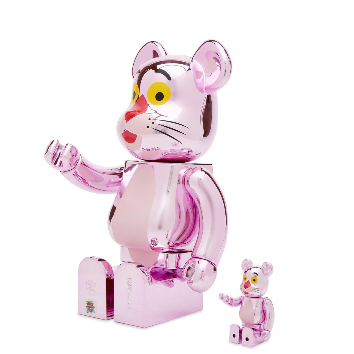 Medicom Pink Panther Chrome Be@rbrick in Pink 100%/400%