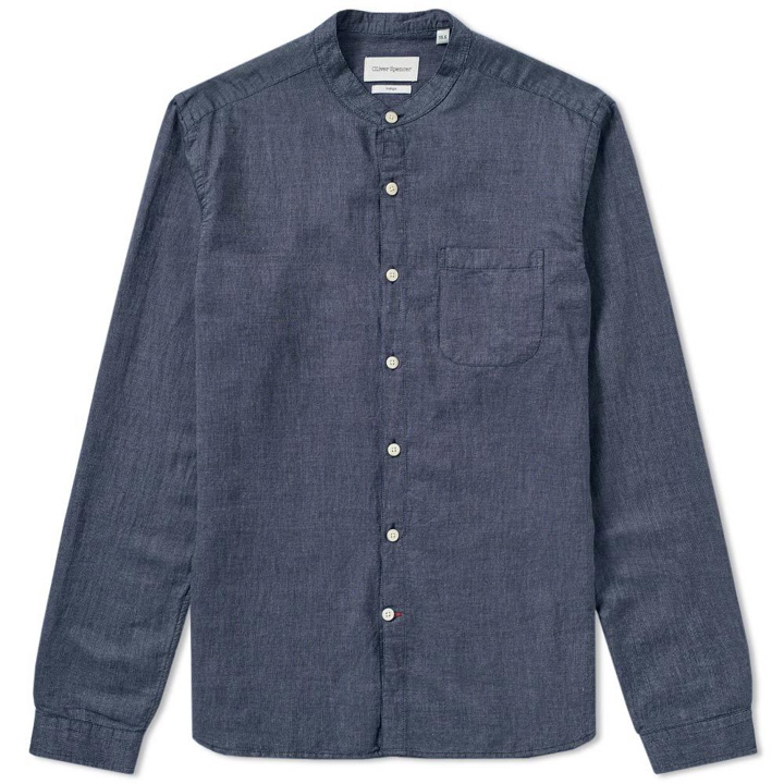 Photo: Oliver Spencer Grandad Shirt Blue