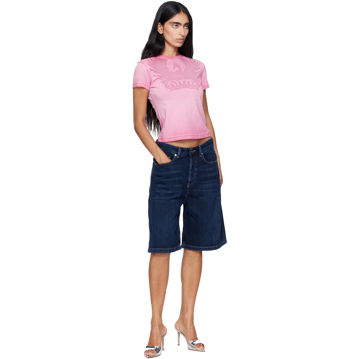 Diesel Navy De-Sire-Short Denim Shorts