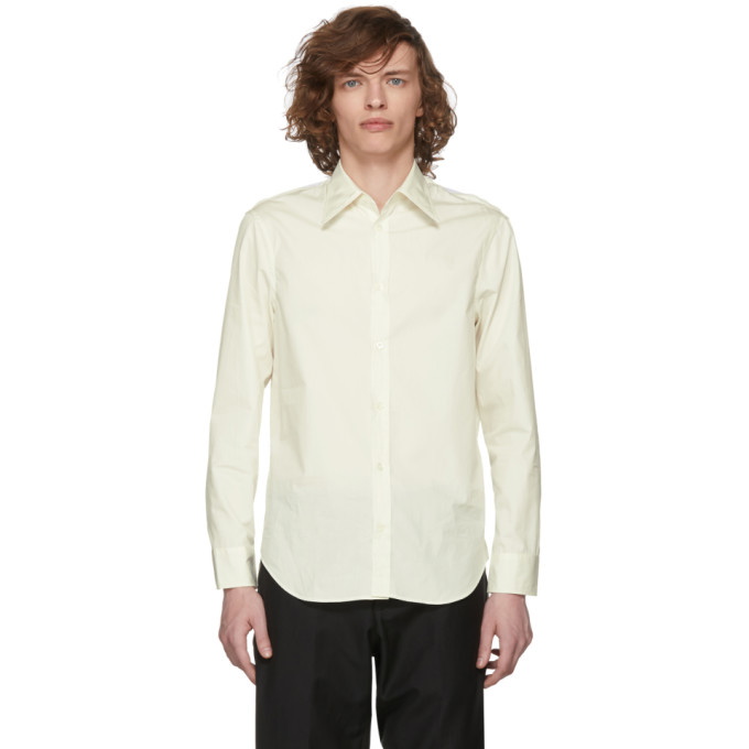 Photo: Maison Margiela Off-White and White Decortique Back Shirt