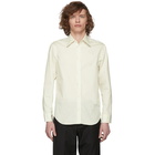 Maison Margiela Off-White and White Decortique Back Shirt