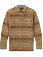 Pendleton - Driftwood Brushed Cotton-Jacquard Shirt - Brown