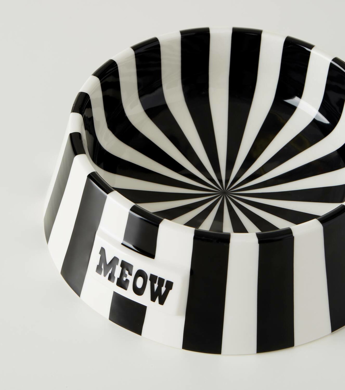 Jonathan Adler Vice Meow striped cat bowl