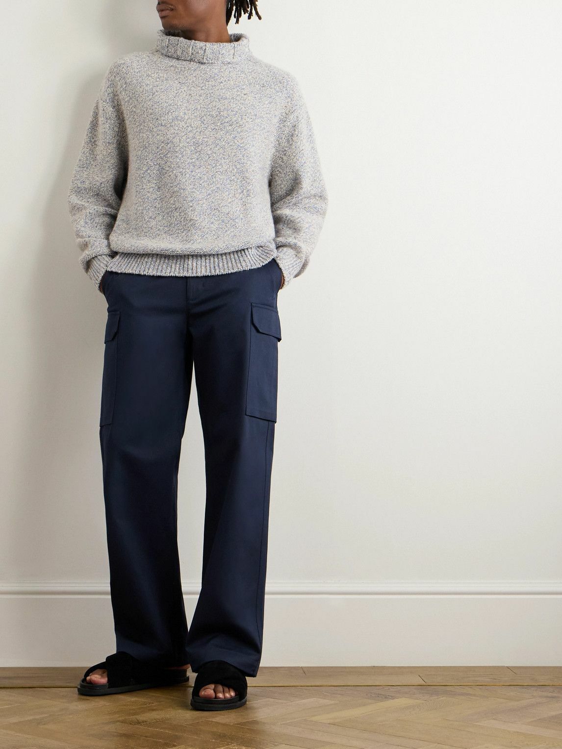Inis Meáin - Cashmere Rollneck Sweater - Gray