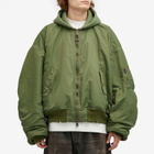 Balenciaga Men's Oversized Bomber Jacket in Khaki