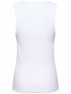 JW ANDERSON Anchor Logo Stretch Cotton Tank Top