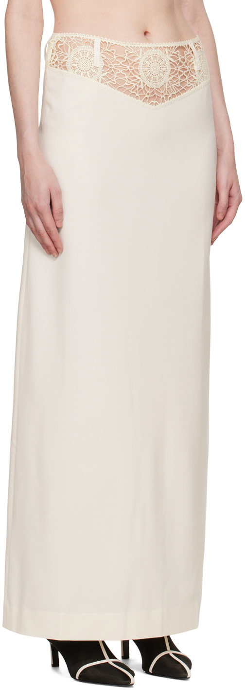Beaufille Off-White Roma Maxi Skirt