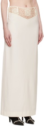 Beaufille Off-White Roma Maxi Skirt
