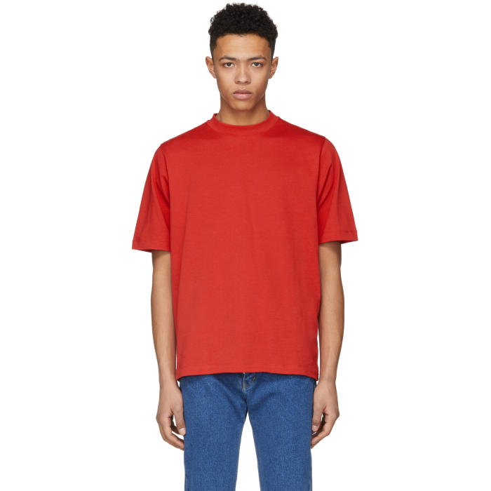 Photo: Helmut Lang Red Tall Military T-Shirt