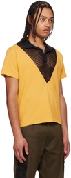 Olly Shinder Black & Yellow V Hybrid Polo