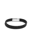 Paul Smith Braided Leather Bracelet - Black - One Size