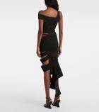 Mugler Cut-out midi skirt
