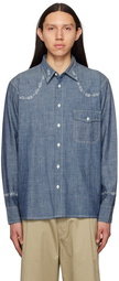 Universal Works Navy Western Shirt