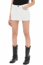 WARDROBE. NYC denim mini skirt White
