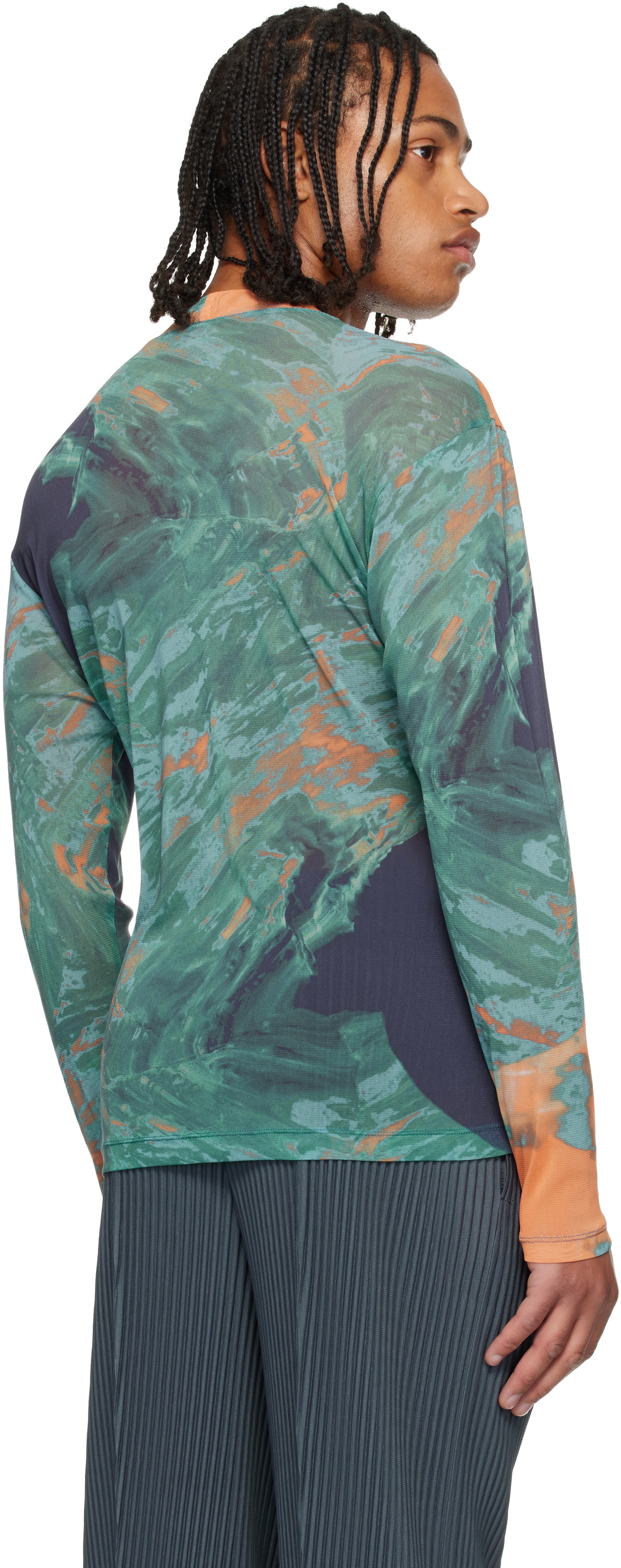 HOMME PLISSÉ ISSEY MIYAKE AGATE SHEER 長袖 Homme Plissé Issey