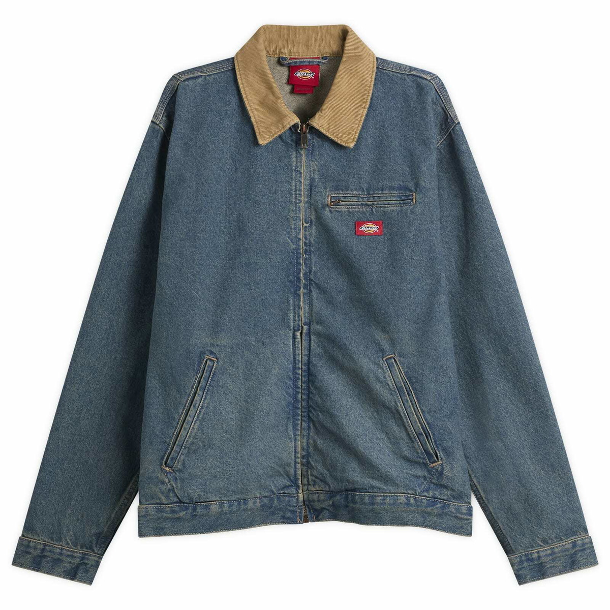 Dickies Men's Denim Painter Jacket in Khaki Tinted Blue