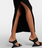 Rick Owens One-shoulder jersey maxi dress