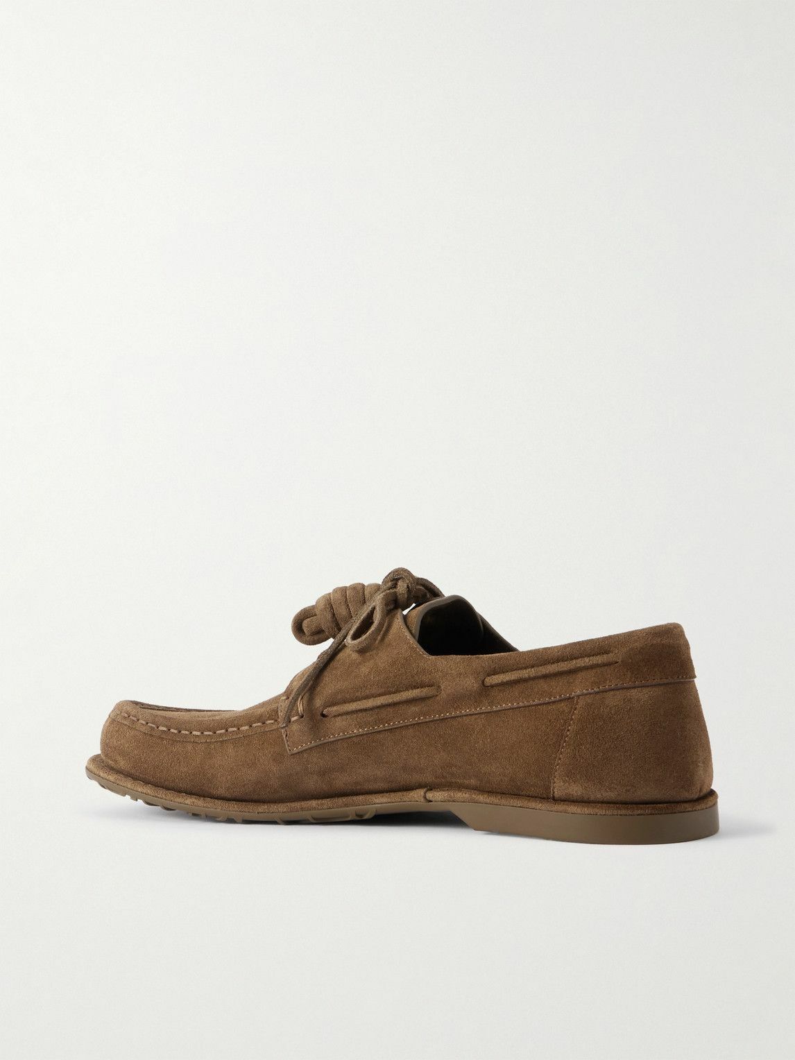 LOEWE - Paula's Ibiza Campo Suede Boat Shoes - Brown