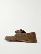 LOEWE - Paula's Ibiza Campo Suede Boat Shoes - Brown
