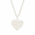 Human Made Men's Heart Necklace in Silver 