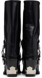 Toga Pulla Black Western Style Boots