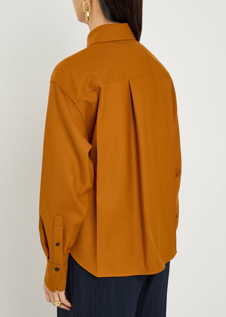 Victoria Beckham Twill Shirt Bronze