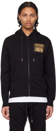 Versace Jeans Couture Black Piece Number Hoodie