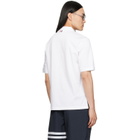 Thom Browne White Jersey Ottoman 4-Bar Polo
