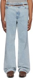 Y/Project Blue Y Belt Jeans