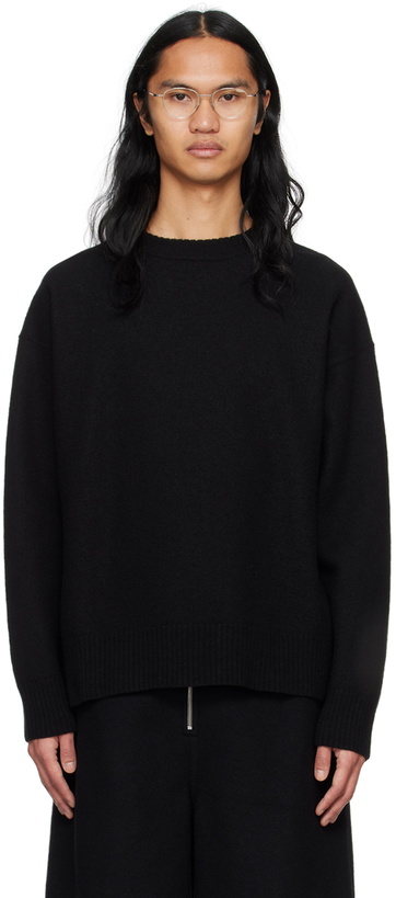 Photo: Jil Sander Black Oversized Sweater