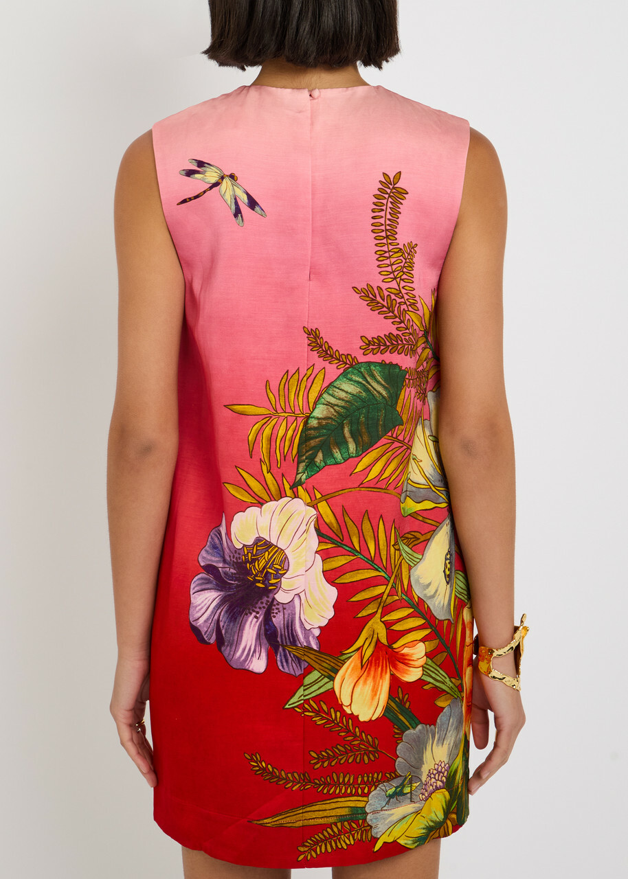 strapless open back dress Alemais Palm Island V Neck Mini Dress in Multi (TS) – Hampden Clothing main image 1