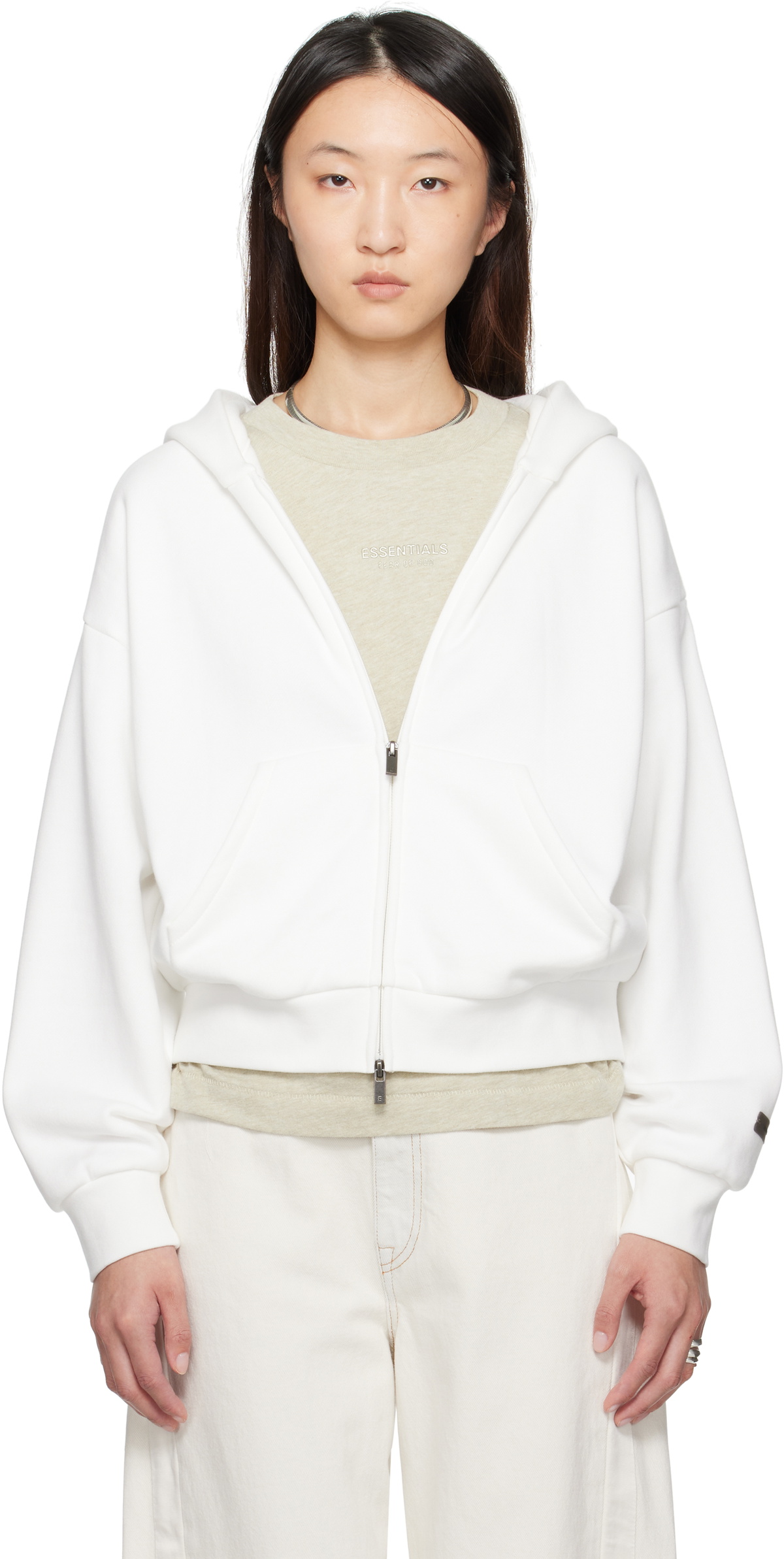 ウェア Fear of god Fear of God Essentials SS23 Hoodie 'Seal' FOG-SS23-001