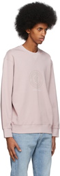 Brunello Cucinelli Pink Techno Cotton Print Sweatshirt