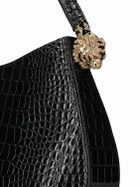 ROBERTO CAVALLI Road Croc Embossed Leather Shoulder Bag