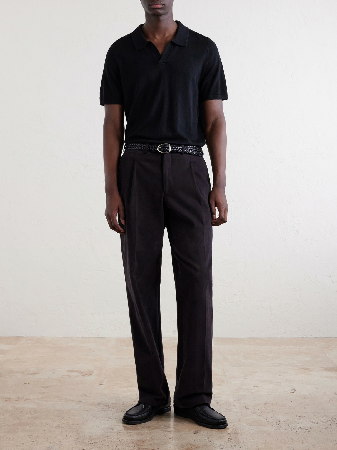 Onia - Merino Wool Polo Shirt - Black