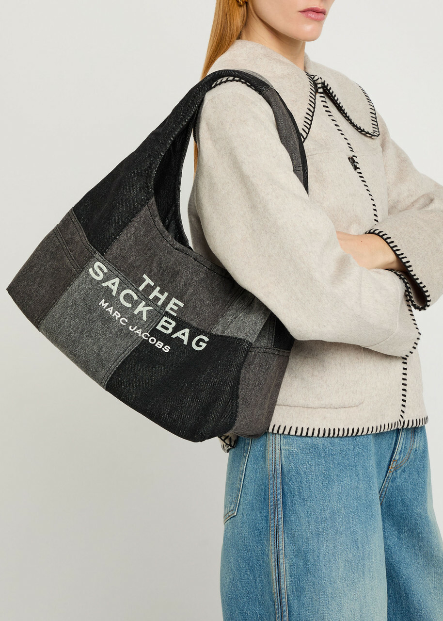 Marc Jacobs The Sack Patchwork Denim Shoulder bag - Black - One Size