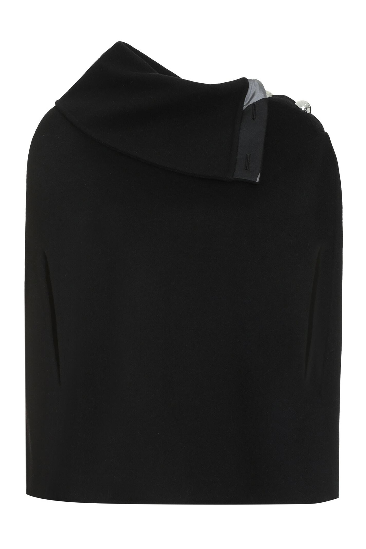Pucci Colorblocked knitted wool poncho Emilio Pucci