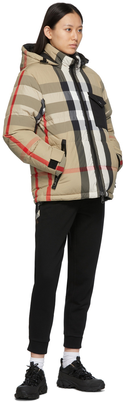 Burberry Reversible Beige Vintage Check Down Jacket Burberry
