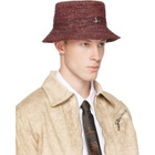 Vivienne Westwood Red Raffia Bucket Hat