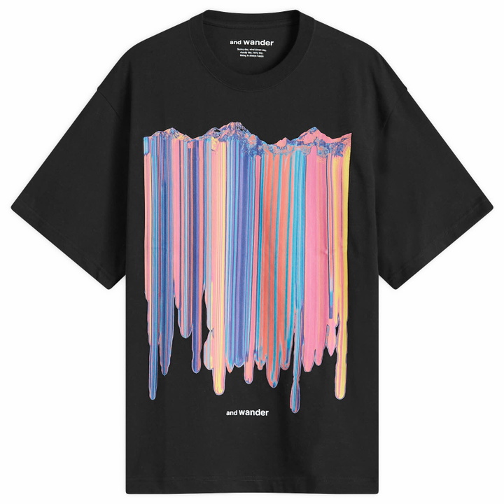 Photo: and wander Mirror Printed T-Shirt in Black