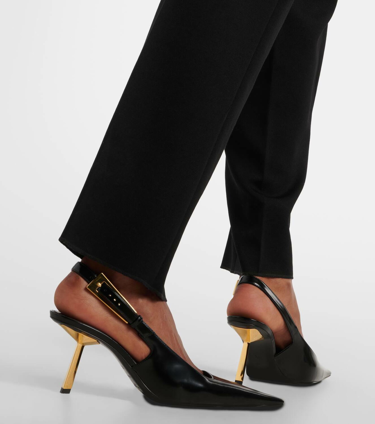 【送料&関税込】Saint Laurent Lee 75 Pumps Saint Laurent Lee 75 leather slingback pumps Saint Laurent